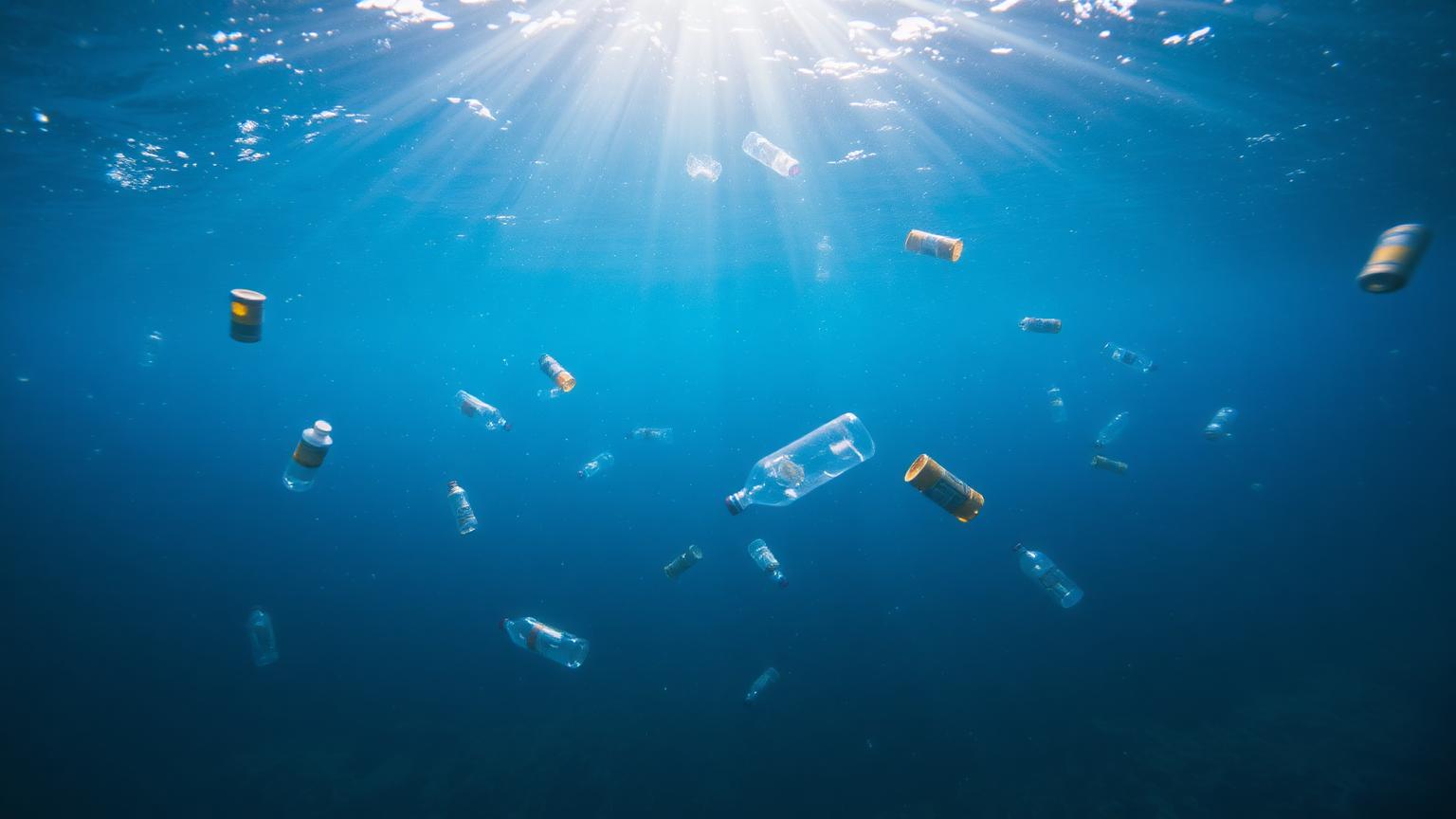Poluição plástica nos oceanos