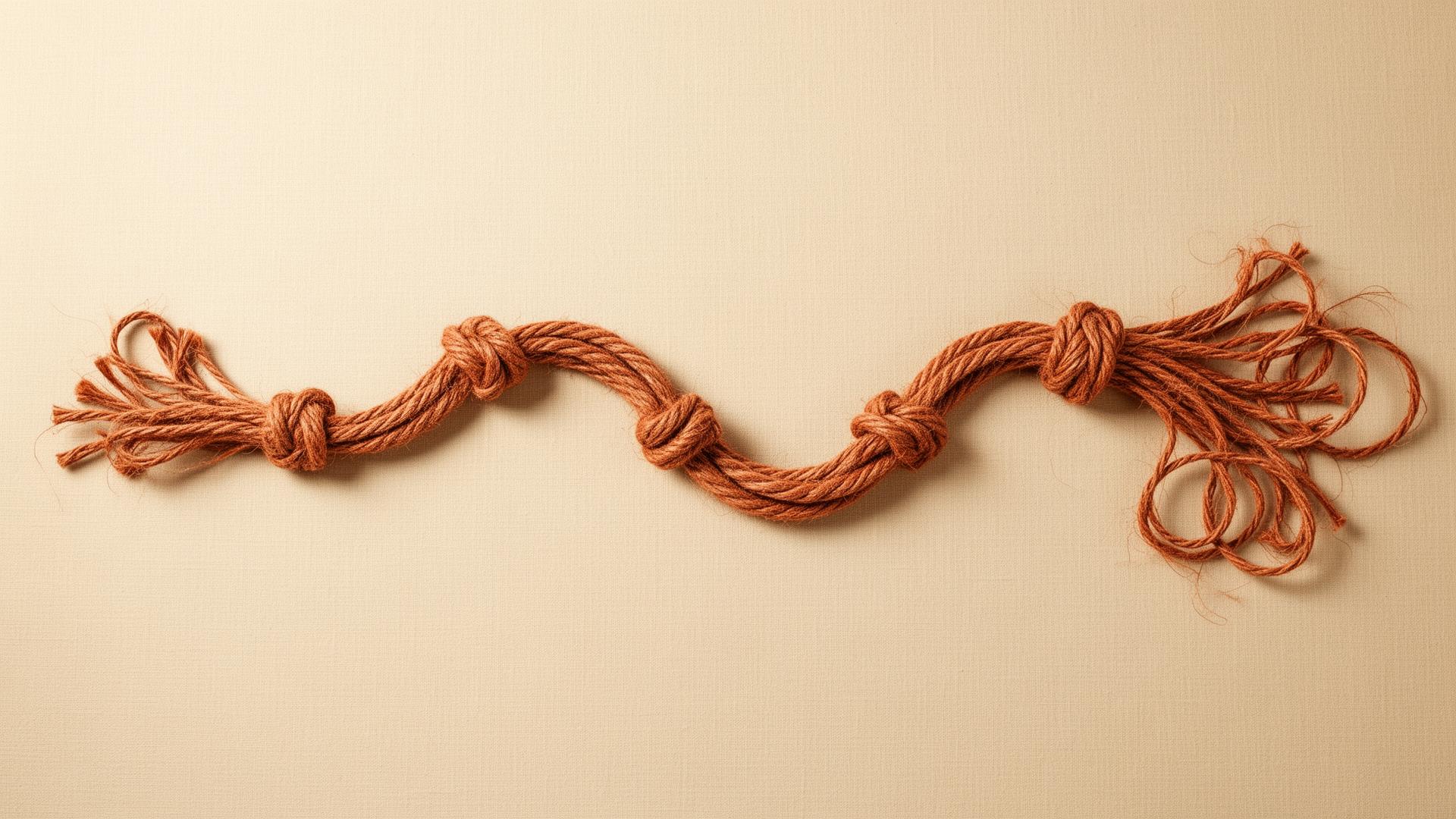 Cordas de fibra natural entrelaçadas